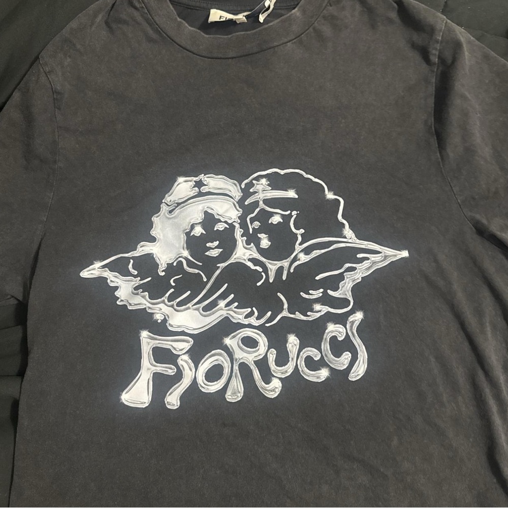 Fiorucci Charcoal Angel Graphic Tee
